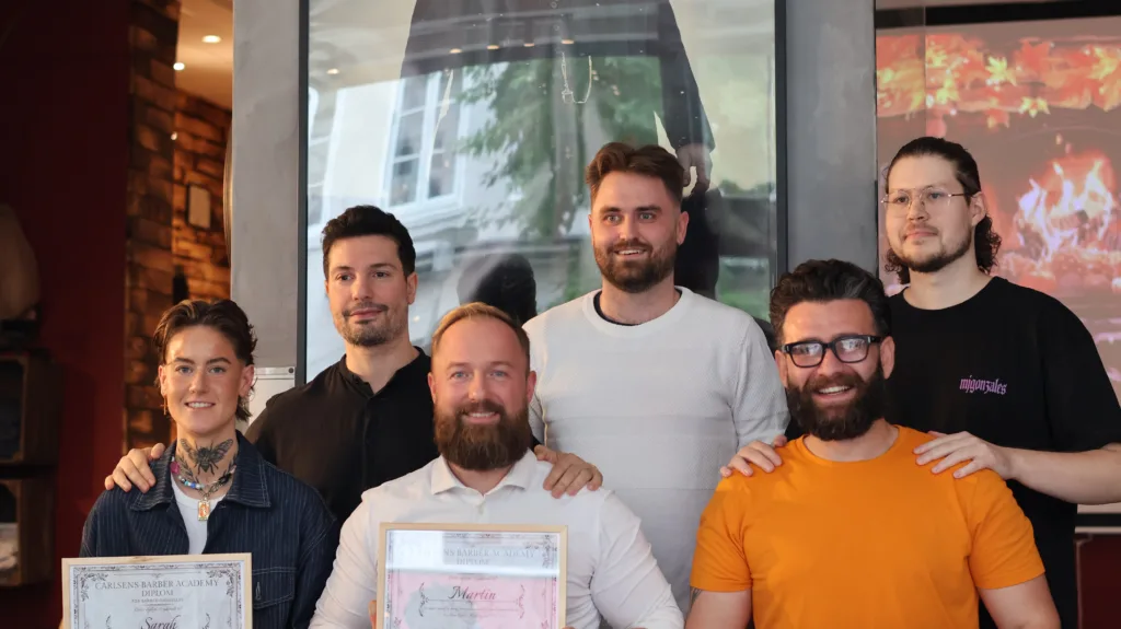 Elever bestået fra Carlsens Barber Academy